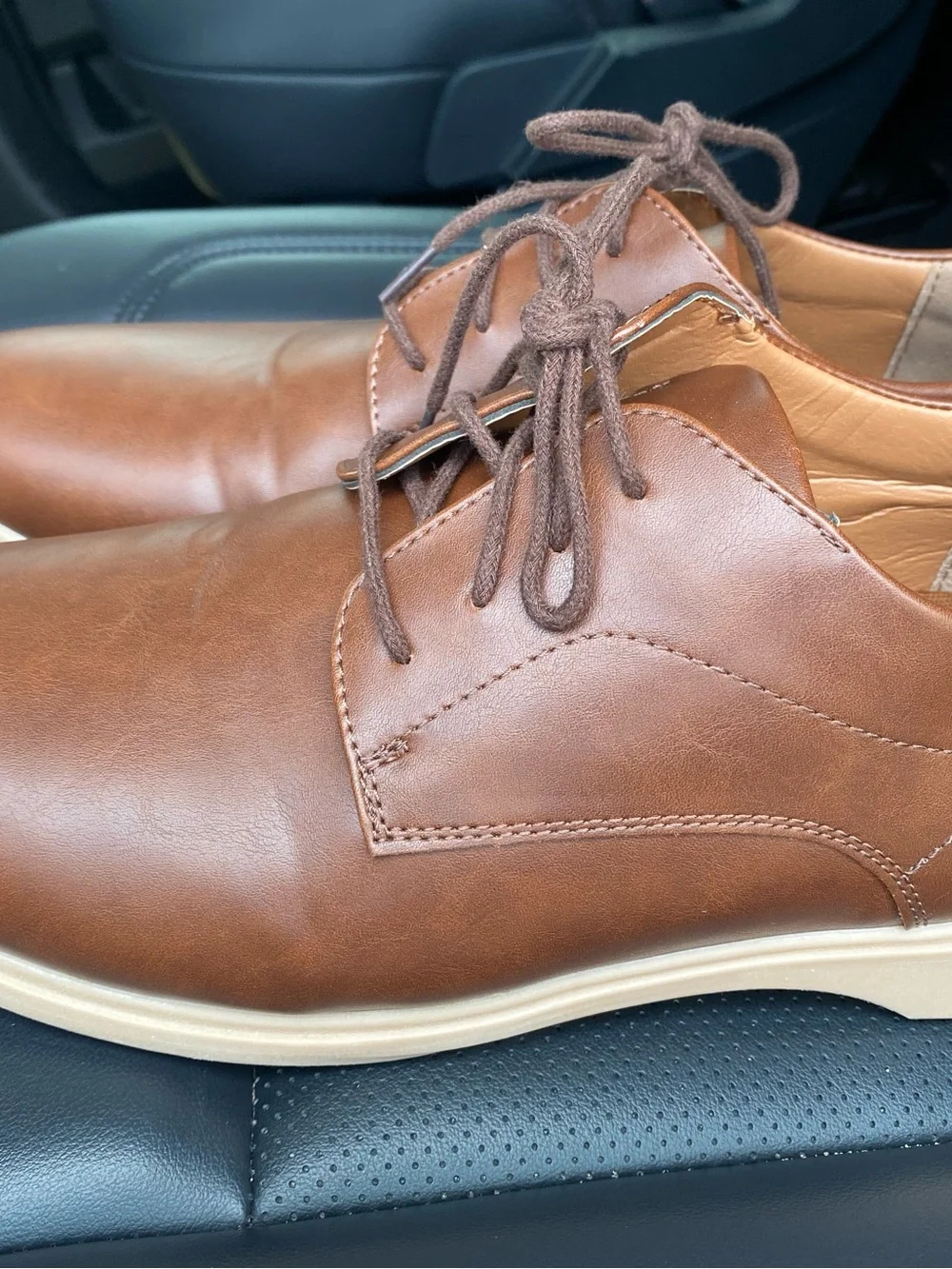 Deer Stags Men's Tan/Brown Derby Shoes